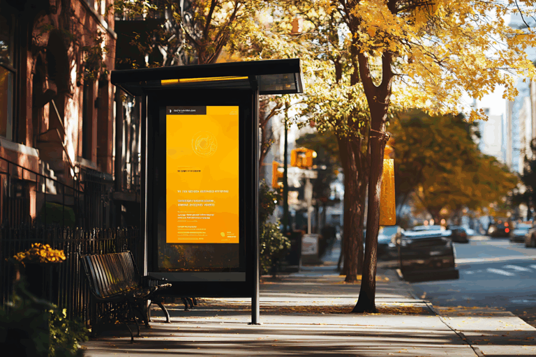 Window advertising screen - Techwise